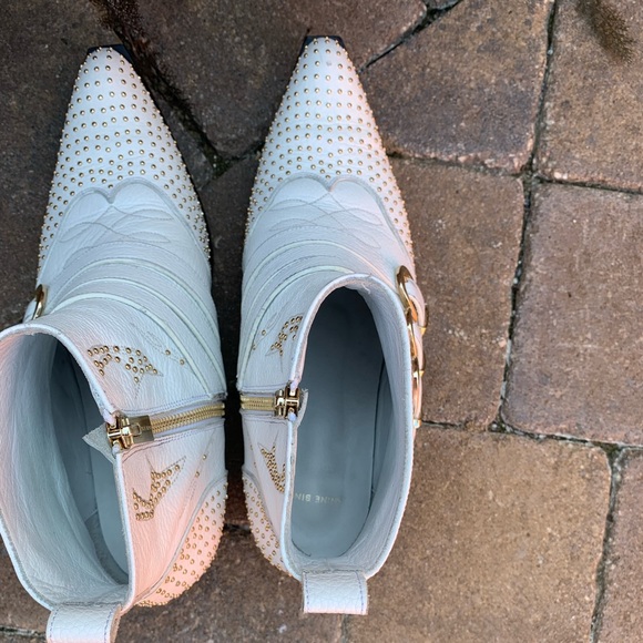 Anine Bing White Penny Boots, Sz 39 EU, 8 US - Picture 7 of 10